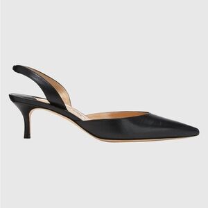 Manolo Blahnik Carolyne Leather sling back pointy toe